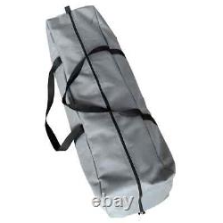 Tente de Camping Tipi 6-7 Personnes Grand Cadre Métallique Hexagonal avec Sac de Transport Gris