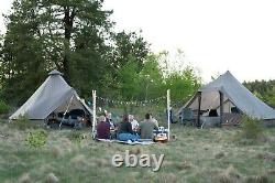 Tente de Glamping Cabin pour 10 personnes, ventilation en maille, installation facile, spacieuse