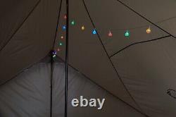 Tente de Glamping Cabin pour 10 personnes, ventilation en maille, installation facile, spacieuse