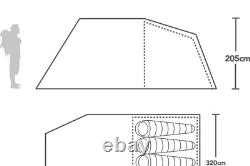 Tente de Nuit Berghaus Adhara 500 pour 5 personnes avec 2 Chambres Sombres RP 600 £