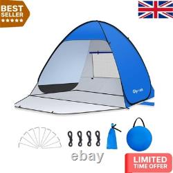 Tente de Plage Luxe Éphémère pour Usage Familial Portable & Protection UV UPF 50+