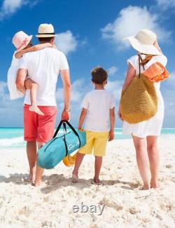 Tente de Plage Pop-Up Grande pour 4-6 Personnes, Abri de Plage avec Protection UV