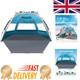 Tente De Plage Pop Up X-large Pour 3-4 Personnes Installation Facile Et Protection Upf 50+