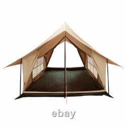 Tente de cabine WALPLUS crème 340 x 246 x 210 cm abri de camping en polycoton