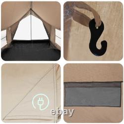 Tente de cabine WALPLUS crème 340 x 246 x 210 cm abri de camping en polycoton