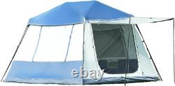 Tente de cabine pop-up pour 4 personnes, installation instantanée en 3 minutes, abri de camping familial avec pluie