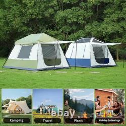 Tente de cabine pop-up pour 4 personnes, installation instantanée en 3 minutes, abri de camping familial avec pluie