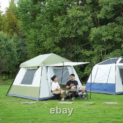 Tente de cabine pop-up pour 4 personnes, installation instantanée en 3 minutes, abri de camping familial avec pluie