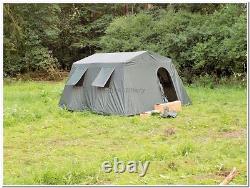 Tente de camp de base extérieure militaire pour 6 personnes, couleur olive, neuve en usine