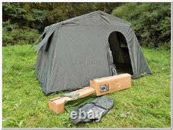Tente de camp de base extérieure militaire pour 6 personnes, couleur olive, neuve en usine
