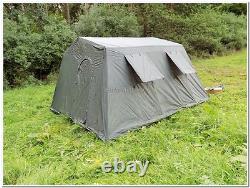 Tente de camp de base extérieure militaire pour 6 personnes, couleur olive, neuve en usine