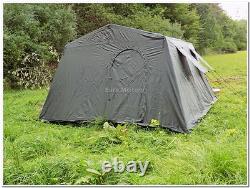 Tente de camp de base extérieure militaire pour 6 personnes, couleur olive, neuve en usine