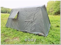 Tente de camp de base extérieure militaire pour 6 personnes, couleur olive, neuve en usine