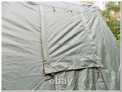 Tente de camp de base extérieure militaire pour 6 personnes, couleur olive, neuve en usine