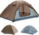 Tente De Camping 2/4/6 Personnes, Facile à Monter, Grande Tente De Type Cabane Avec Auvent, Dem