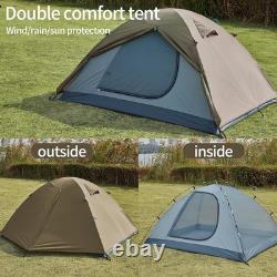 Tente de camping 2/4/6 personnes, facile à monter, grande tente de type cabane avec auvent, Dem
