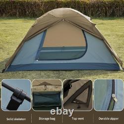 Tente de camping 2/4/6 personnes, facile à monter, grande tente de type cabane avec auvent, Dem
