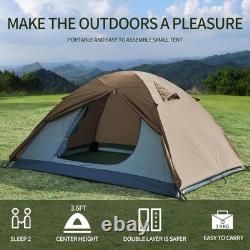 Tente de camping 2/4/6 personnes, facile à monter, grande tente de type cabane avec auvent, Dem