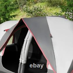 Tente de camping 2 chambres abri de pêche randonnée festival imperméable avec auvent contre la pluie