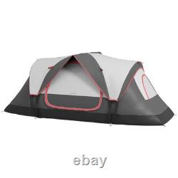 Tente de camping 2 chambres abri de pêche randonnée festival imperméable avec auvent contre la pluie
