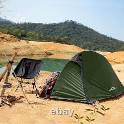 Tente de camping 2 personnes à montage rapide avec deux portes, idéale pour la randonnée