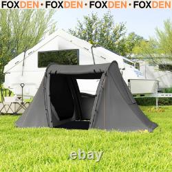 Tente de camping 3 personnes avec 2 chambres, tente familiale de dôme étanche Festival FOXDEN