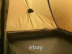 Tente de camping 3FUL LanShan 1 Pro 4 saisons pour 1 personne, tente ultralight beige