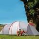 Tente De Camping 4-6 Personnes Avec 2 Chambres, Espace De Vie Et Vestibule