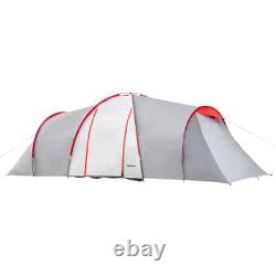 Tente de camping 4-6 personnes avec 2 chambres, espace de vie et vestibule