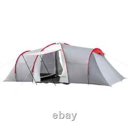 Tente de camping 4-6 personnes avec 2 chambres, espace de vie et vestibule