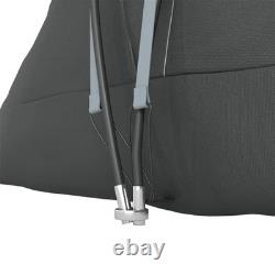 Tente de camping 5-6 personnes avec sac, armature en fibre de verre et en acier, grise