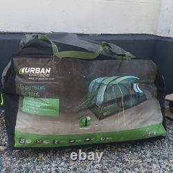 Tente de camping Airbeam Green Tunnel avec grande fenêtre (ameublement inclus)