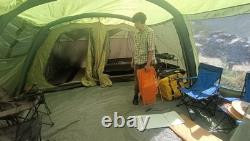 Tente de camping Airbeam Green Tunnel avec grande fenêtre (ameublement inclus)