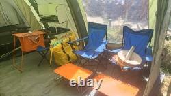 Tente de camping Airbeam Green Tunnel avec grande fenêtre (ameublement inclus)