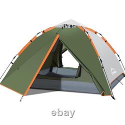 Tente de camping Gysrevi 3 places, tente instantanée à ouverture rapide pour le camping, 3 saisons