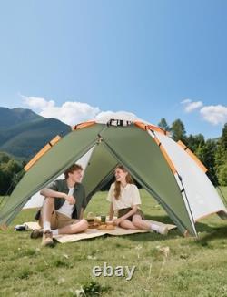 Tente de camping Gysrevi, tente instantanée pop-up pour 3 personnes, imperméable, grande double couche
