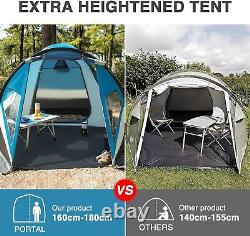 Tente de camping HeavyDuty 4 personnes étanche à double couche facile à monter durable légère