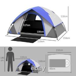 Tente de camping Man Night Cat 2 étanche pour 2 personnes, tente de randonnée à double couche