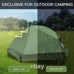 Tente de camping Night Cat 1 personne avec lit de camping pliant et couvertures de pluie