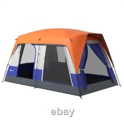 Tente de camping Outsunny 3000mm imperméable avec auvent, remis à neuf
