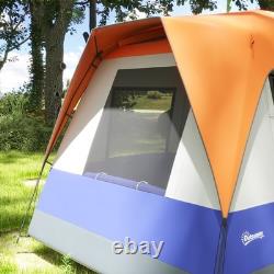 Tente de camping Outsunny 3000mm imperméable avec auvent, remis à neuf