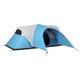Tente De Camping Outsunny 3000mm Imperméable Avec Porche Et Tapis De Sol Cousu, Bleue