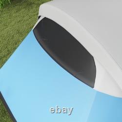Tente de camping Outsunny 3000mm imperméable avec porche et tapis de sol cousu, bleue