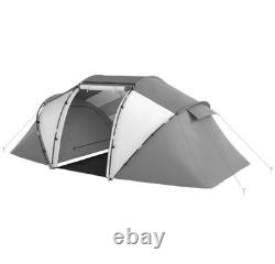 Tente de camping Outsunny 4-6 personnes dôme famille voyage groupe randonnée pêche