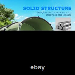 Tente de camping Outsunny 8 personnes design tunnel avec 4 grandes fenêtres