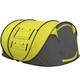Tente De Camping Outsunny En Dôme, Tente Pop-up Avec Fenêtres Pour 4 Personnes, Jaune