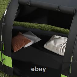 Tente de camping Outsunny occultante avec chambre et salon pour 4-5 personnes, noire Tente de camping Outsunny occultante avec chambre et salon pour 4-5 personnes, noire