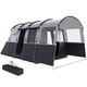Tente De Camping Outsunny Pour 8 Personnes Gris Foncé, Remise à Neuf