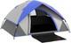 Tente De Camping Outsunny, Tente Familiale Imperm&eacute;able 3000 Mm Pour 2 Personnes, Bleue