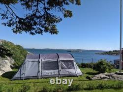Tente de camping Outwell Alabama pour 5 personnes avec tapis, grise